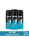 3 Adet Axe Ice Chill Erkek Deodorant Sprey 150 ml