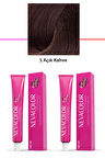 2 li Set Premium 5 Açık Kahve - Kalıcı Krem Saç Boyası 2 X 50 g Tüp