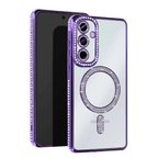 Samsung Galaxy A16 5g Joke Simli Magneticsafe Kılıf - Derin Mor