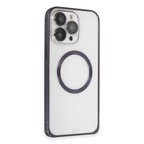 Joko Apple İphone 14 Pro Kılıf Metal Bumper Magneticsafe Kapak - Derin Mor