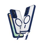 Samsung Galaxy S25 Kılıf Enka Magsafe Silikon Kılıf - Lacivert