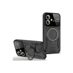 Samsung Galaxy A05 Kılıf Joy Lens Standlı Kapak - Siyah
