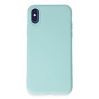 Apple İphone X Kılıf First Silikon - Turkuaz