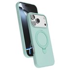 Apple İphone 17 Pro Regal Magsafe Standlı Kapak - Su Yeşili