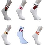 6'lı Beyaz Kolej Çorap Seti