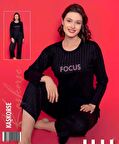 Pamuklu Kaşkorse Pijama Takımı Kadın