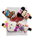 4'lü Silikon Pens Toka Mickey Mouse Temalı