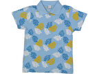 YAPRAK DESENLİ POLO YAKA ERKEK T-SHIRT