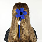 Woodycord’dan Masmavi Bir Masal: El Yapımı Pofuduk Mavi Çiçek Toka