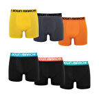 Erkek Boxer Likralı Premıum 6'lı Kutu LEONARD BM-CLR