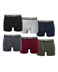 Erkek Boxer Likralı Premıum 6'lı Kutu Jones Bm-clr
