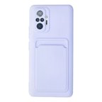 Xiaomi Redmi Note 10 Pro Kılıf Kelvin Kartvizitli Silikon - Lila
