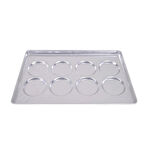 Almetal AL-HET.08.40.60.115 Alüminyum Hamburger Ekmek Tava (115 mm) 40x60 cm 8 Göz