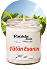 Doğal Özel Seri Kokulu Dekoratif Kavanoz Mum 210 cc - Tütün Esansı - RYL