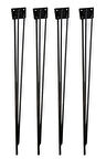 Metal Firkete Ayak 42 Cm 4'lü Set Kaşıklık Orta Sehpa Zigon Kütük Ayak