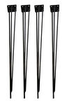 Metal Firkete Ayak 50 Cm 4'lü Set Kaşıklık Orta Sehpa Zigon Kütük Ayak