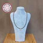 Uretti - Özlem 9422 0041 El Yapımı Taş Detaylı Siyah Kristal Boncuk Kolye