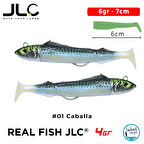 JLC Real Fish 4 Combo Set 6gr 7cm #01 Caballa (2+2) Silikon Balık