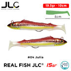 JLC Real Fish 15 Combo Set 19.5gr 10cm #04 Julia (2+2) Silikon Balık
