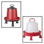 TavPet Ayaklı Tavuk Yemliği 8 Kg+Ayaklı Suluğu 8 Lt