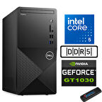 Dell Vostro 3030 mt Intel Core I5 12400 16GB Ddr5 512GB SSD Ubuntu Nvidia GT1030-4GB Masaüstü Bilgisayar N3030I5GT1030U07 + Zetta USB Bellek