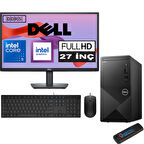 Dell Vostro 3030 mt Intel Core I5 12400 16GB Ddr5 2tb SSD 27" Fhd Windows 11 Home Intel® UHD Graphics 730 Masaüstü Bilgisayar 27N3030I5EMEAH09 + Zetta USB Bellek