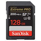 SanDisk Extreme Pro 128GB 200/90MB/s SDXC V30 UHS-I U3 Hafıza Kartı SDSDXXD-128G-GN4IN