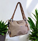 4015 Sistem Çanta Günlük Kol Çantası-Krem