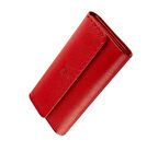 Garbalia Paris Deri Telefon Bölmeli Kadın Cüzdan-Kırmızı