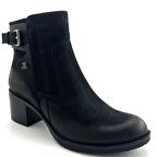 Venüs 1779011 Günlük Hakiki Deri Kadın Bot-Siyah Nubuk