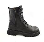 Hammer Jack GeıllısGünlükHakiki Deri Kadın Bot-Siyah