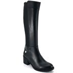 Mammamia 2040 Fermuarlı Günlük Deri Kadın Çizme-Siyah