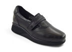 King Paolo 5150 Kadın Anatomik Günlük Ayakabı-Siyah