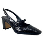 Beety 6550 Günlük Kadın Abiye Ayakkabı-Siyah Rugan