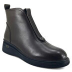 Beety 5068 Hakiki Deri Günlük Kadın Bot-Kahverengi