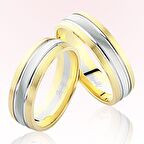 Sarı Beyaz Altın Alyans 6205