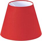 Lambader Başlık Kırmızı Konik Şapka 38x30x22 Cm Dekoratif Özel Yüksek Kalite Kumaş