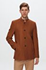 Ds Damat Regular Fit Camel Dik Yaka Kaşe Kaban 1HCK78ORT5033
