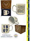 Fenerbahçe Lisanslı Kupa 1907 Yazılı Mug Hediye Ahşap Kutulu