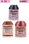 3 Adet Altınbaşak Oya ve Dantel İpi 20 gr - Royaleks - No: 938 - 111 - 119