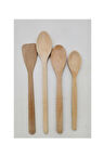 Mutfak Ahşap Kaşık Set 4lü Balsa KS-04