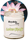 Doğal Özel Seri Kokulu Dekoratif Kavanoz Mum 210 cc - Lotus Esansı - RYL