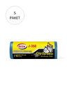 J-350 Jumbo Boy Çöp Torbası 80 x 110 cm 10 Lu Rulo x 5 Paket = 50 Adet (Mavi)