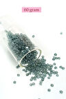 Dökme Cam Kum Boncuk (8/0) 3 mm - 60 Gram - Şeffaf Gri - BNC215