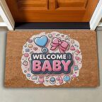 Valerine Life Hoş Geldin Bebek Welcome Yeni Doğan Kapı Önü Paspası 45x70cm
