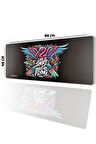 SonicTouch UltraGrand Hayat Kısa Kuşlar Uçuyor Grafiti Xxl Gamer Oyuncu Klavye Mouse Pad 40x90Cm
