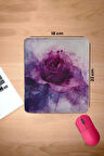 SonicTouch Bilek Destekli Mor Epik Gül Dikdörtgen Pürüzsüz Yüzey Dikişsiz Mouse Pad 18x22cm