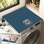 Valerine Life Çamaşır Kurutma Makinesi Örtüsü Matı Kaymaz Sıvı Geçirmez Koruyucu Yıkanır Ped 60x60cm