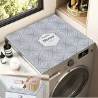 Valerine Life Çamaşır Kurutma Makinesi Örtüsü Matı Kaymaz Sıvı Geçirmez Koruyucu Yıkanır Ped 60x60cm