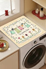 Valerine Life Çamaşır Kurutma Makinesi Matı Örtüsü 60x60cm Kaymaz Sıvı Geçirmez Silinebilir 27251006